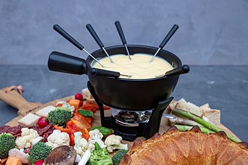 Küchengeräte: Käsefondueset 1.3 Liter Caquelon Schwarz – Neu und originalverpackt aus Wettingen von kochshop 3