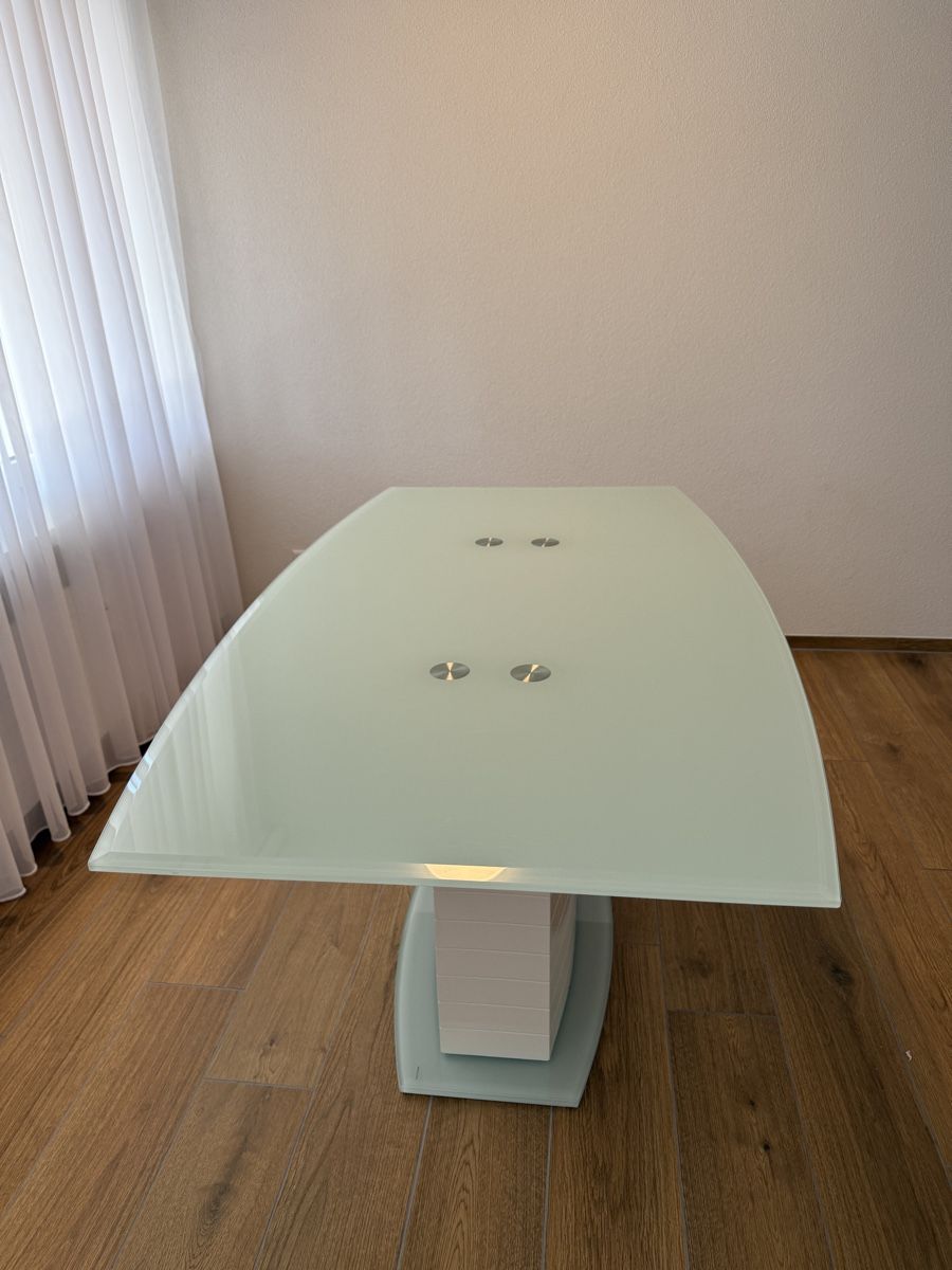 Tavoli: Esstisch Glas weiss 160x90cm – Usato da Aadorf venduto da Lulo1