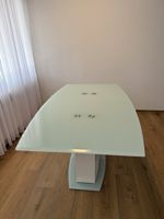 Esstisch Glas weiss 160x90cm