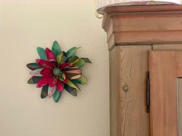 Wandkunst "Wall Art" 3-D Deko-Blume aus festes Karton