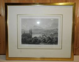 Stahlstich um 1865 - Sammler Stich C.  Huber - Luzern