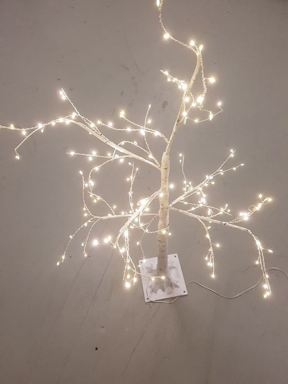LED Birken Baum Outdoor Flower mit 120 LED H: 90cm Microlight,  Weihnachten - dameco ag