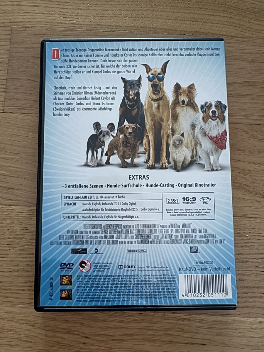 Tous les DVDs: Marmaduke DVD – D'occasion à Glattpark(Opfikon) par laura_studer 1