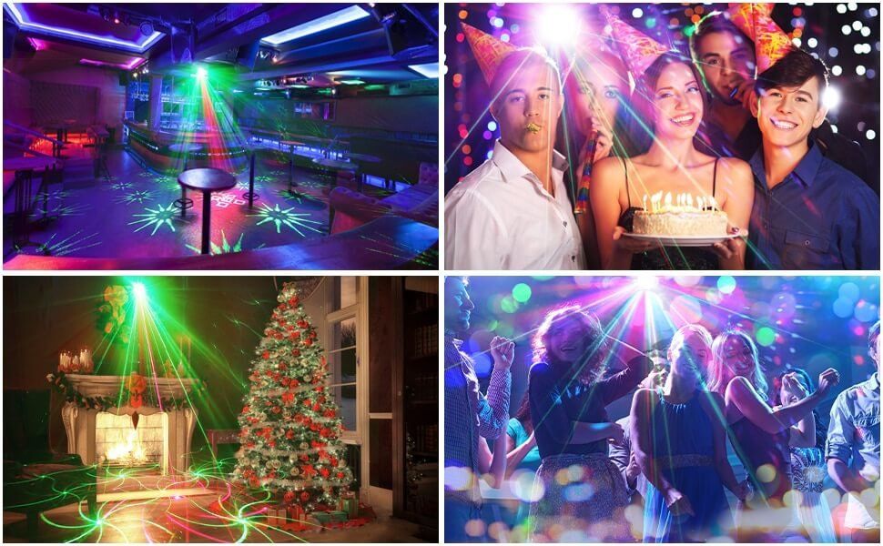 Ghirlande e barre luminose: DJ-Party-Laserprojektor-Disco-Lichter – Nuovo e nell'imballaggio originale da Unterägeri venduto da RmOnline 2