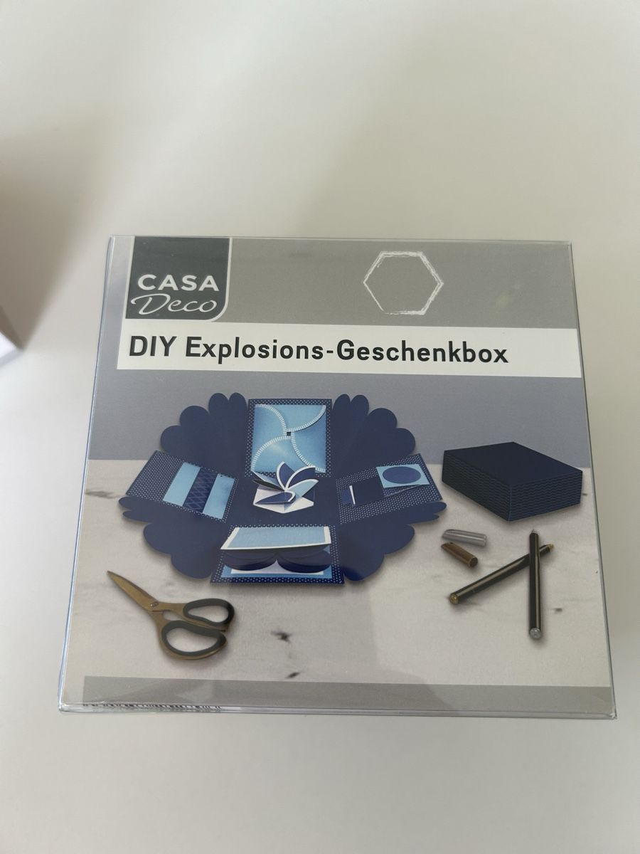 Kit bricolage: Geschenkbox neu Farbe blau: Casa Deco Explosions-Geschenkbox – Nuovo e nell'imballaggio originale da Neuendorf venduto da Juhlin01