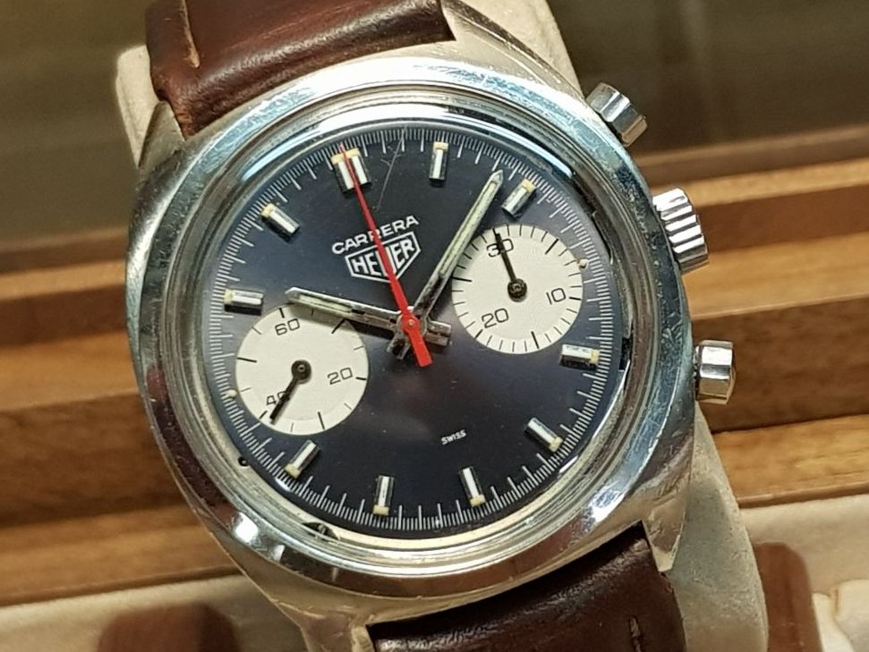 Tag Heuer Orologi: Heuer Carrera Vintage Chronograph ca. 1970 – Usato da Schöftland venduto da Topdeal4