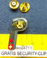 I  ❤  KANTONS-POLIZEI GRAUBÜNDEN PIN GOLDIG GLASIERT