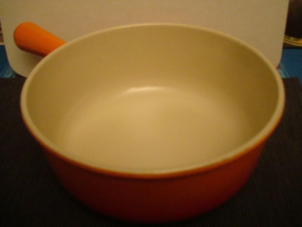 Le Creuset vintage caquelon du service à fondue en fonte émaillée