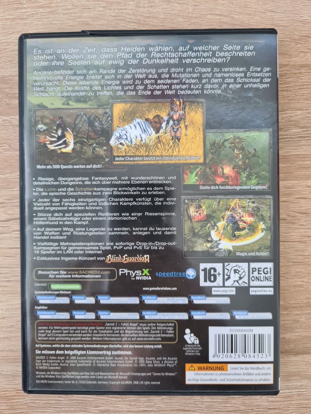 Spiele: Sacred 2 Fallen Angel (2 Disk) (German) - PC – Gebraucht aus Carouge GE von Franllo 1