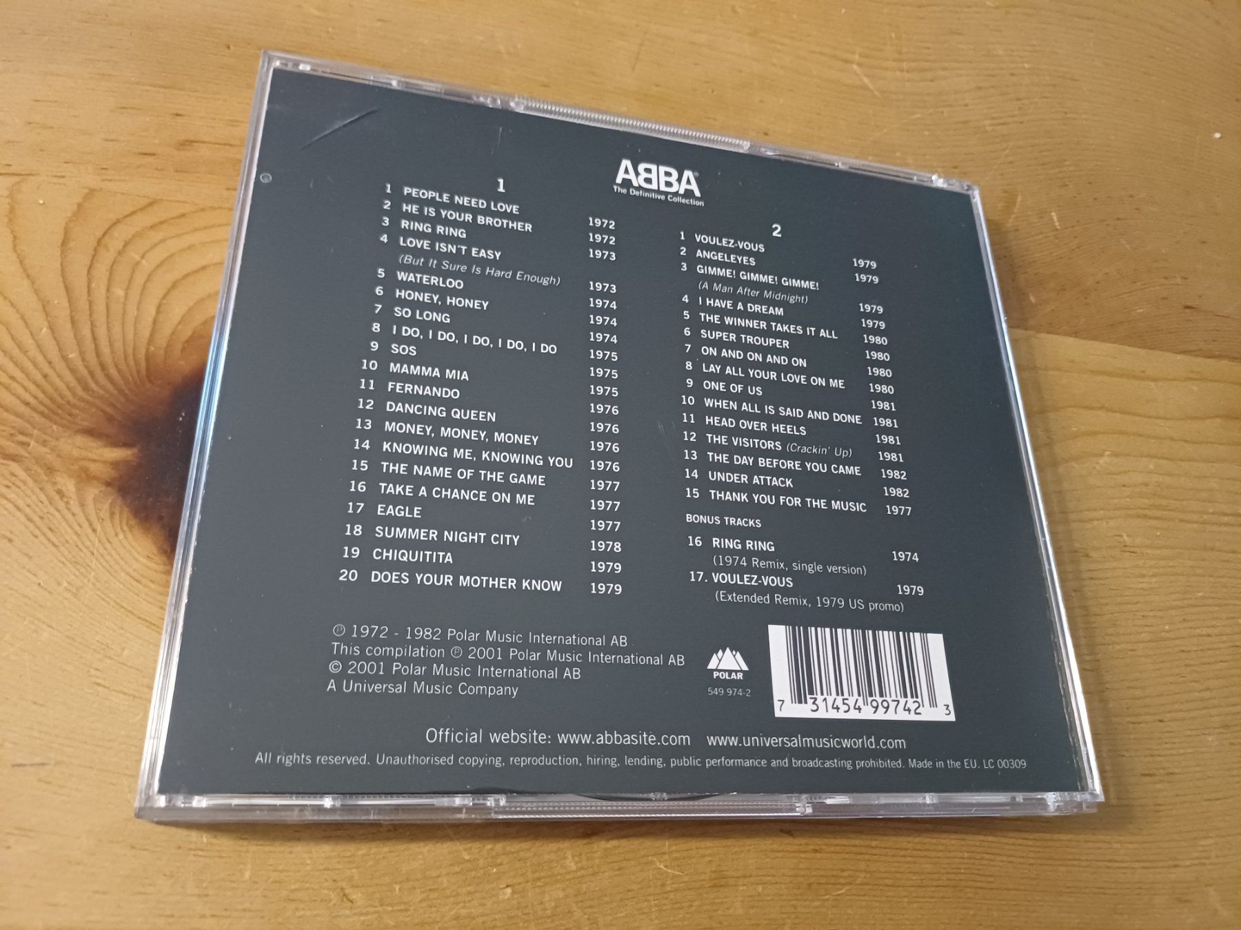 CD: Abba: The Definitive Collection auf 2 CDs – Usato da Jona venduto da Rreto71 4