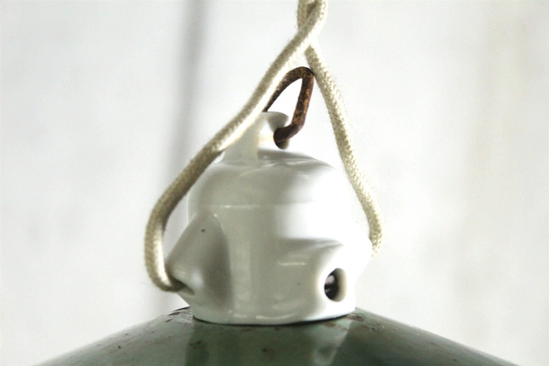 Kronleuchter & Deckenlampen: INDUSTRIEDESIGN - JUGENDSTIL - Lampe, Emaille, um 1910 – Gebraucht aus Bern von kultiges 1