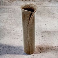Vase en grès grès d'art émaillé signé monogramme AM