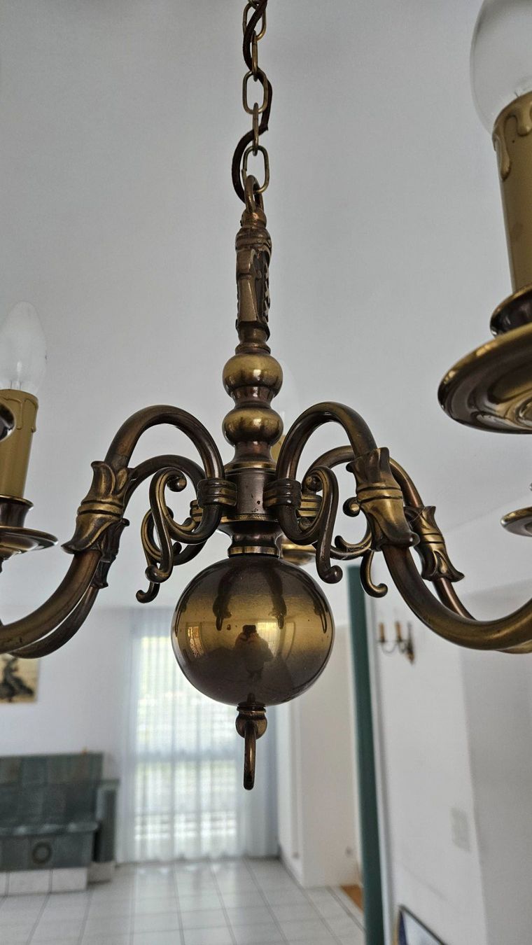 Lampadari & plafoniere: 1Deckenlampe und 2 Wandlampen antik Messing – Usato da Oftringen venduto da Dinu10 4
