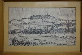 Paysage au fusain de Jean Krillé