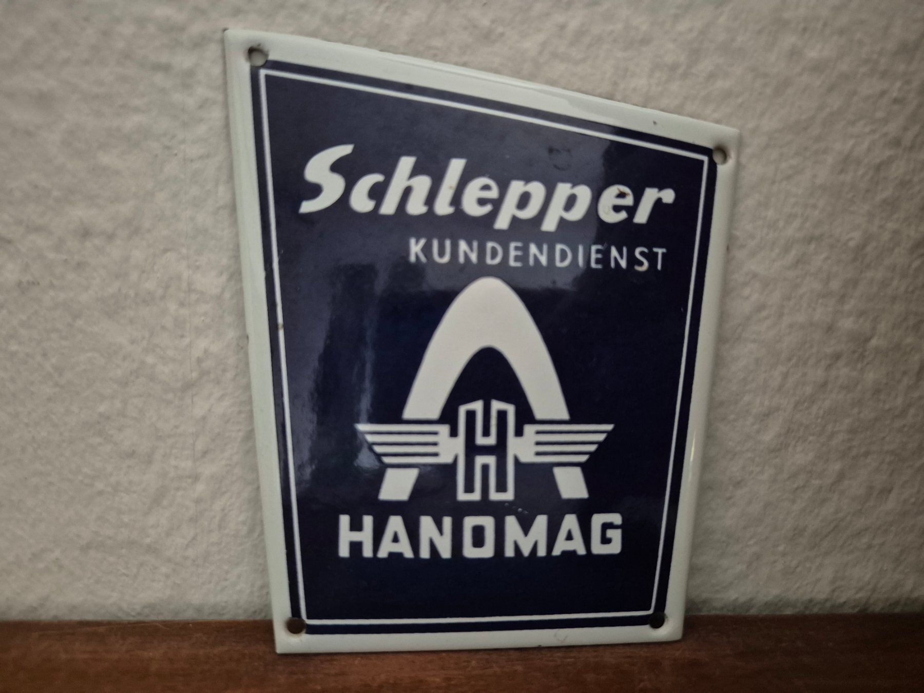 Hanomag Schilder: Emailschild Hanomag Traktor Schlepper Service Emaille Schild – Neu (gemäss Beschreibung) aus Schaffhausen von pfanis09 1
