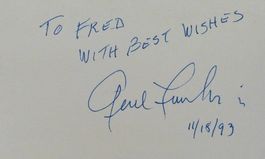 Gene Fowler jr. (1917-1998) Cutter - Autogramm