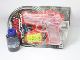 Spielzeug Pistole Transparent neu inkl. 400 Schuss OVP
