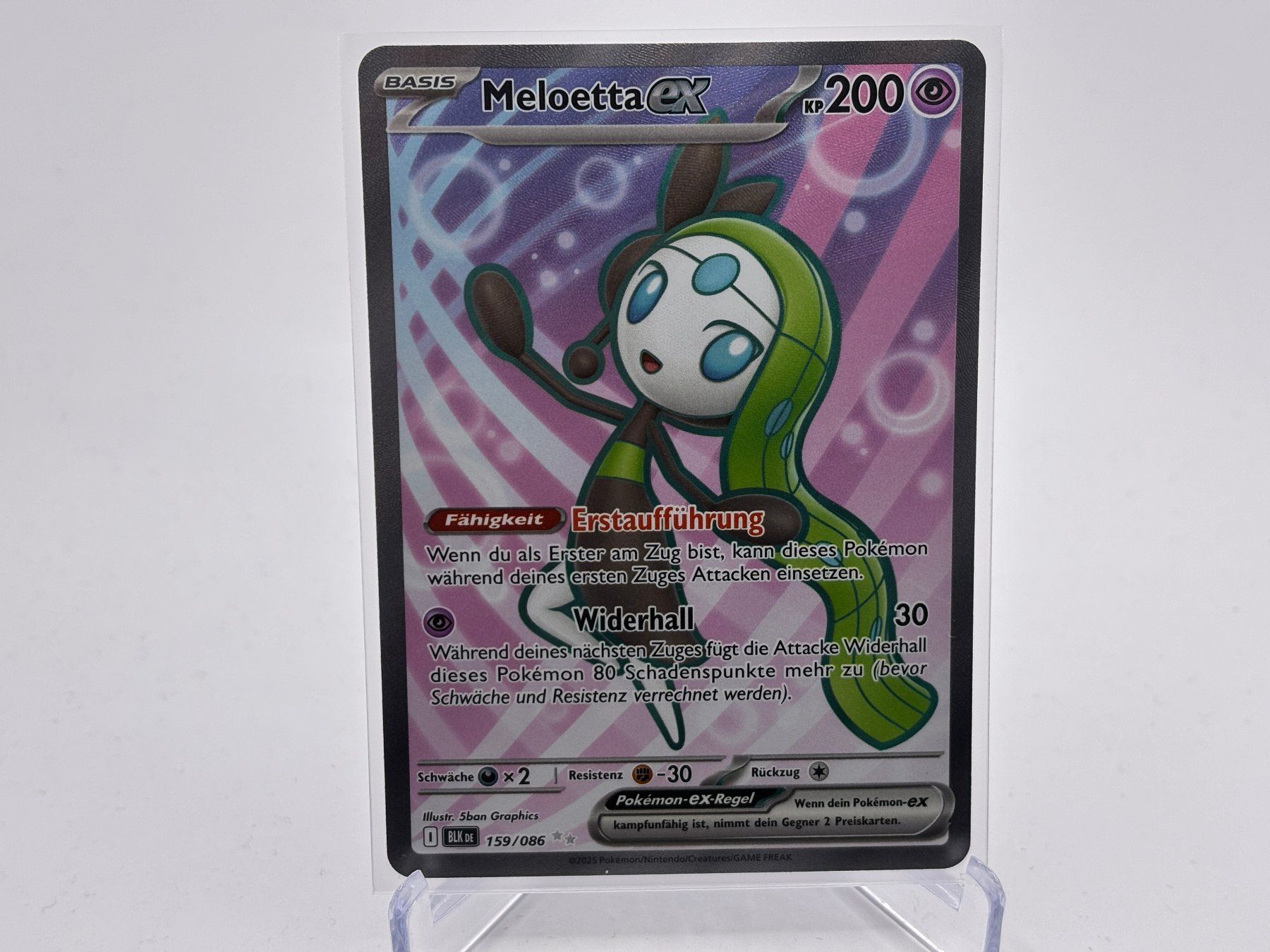 Pokémon Carte collezionabili: Schwarze Blitze - Meloetta ex  (BLK 159) - DE – Nuovo (secondo la descrizione) da Allschwil venduto da Bullach