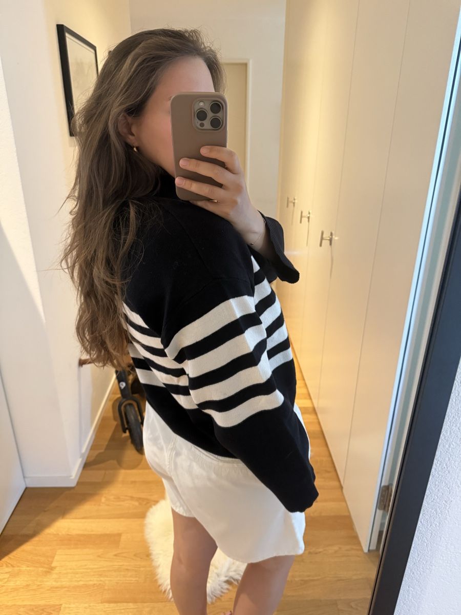 Gestuz Maglioni & Felpe: Gestuz Pullover Streifen Schwarz Weiss Groesse XS – Usato da Uster venduto da CharlotteVN 2