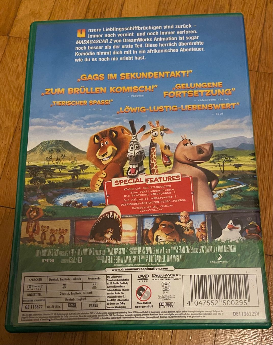 Tutti i DVDs: DVD MADAGASKAR 2 • TRICKFILM • Madagascar 2 – Usato da Luzern venduto da Lycka 1