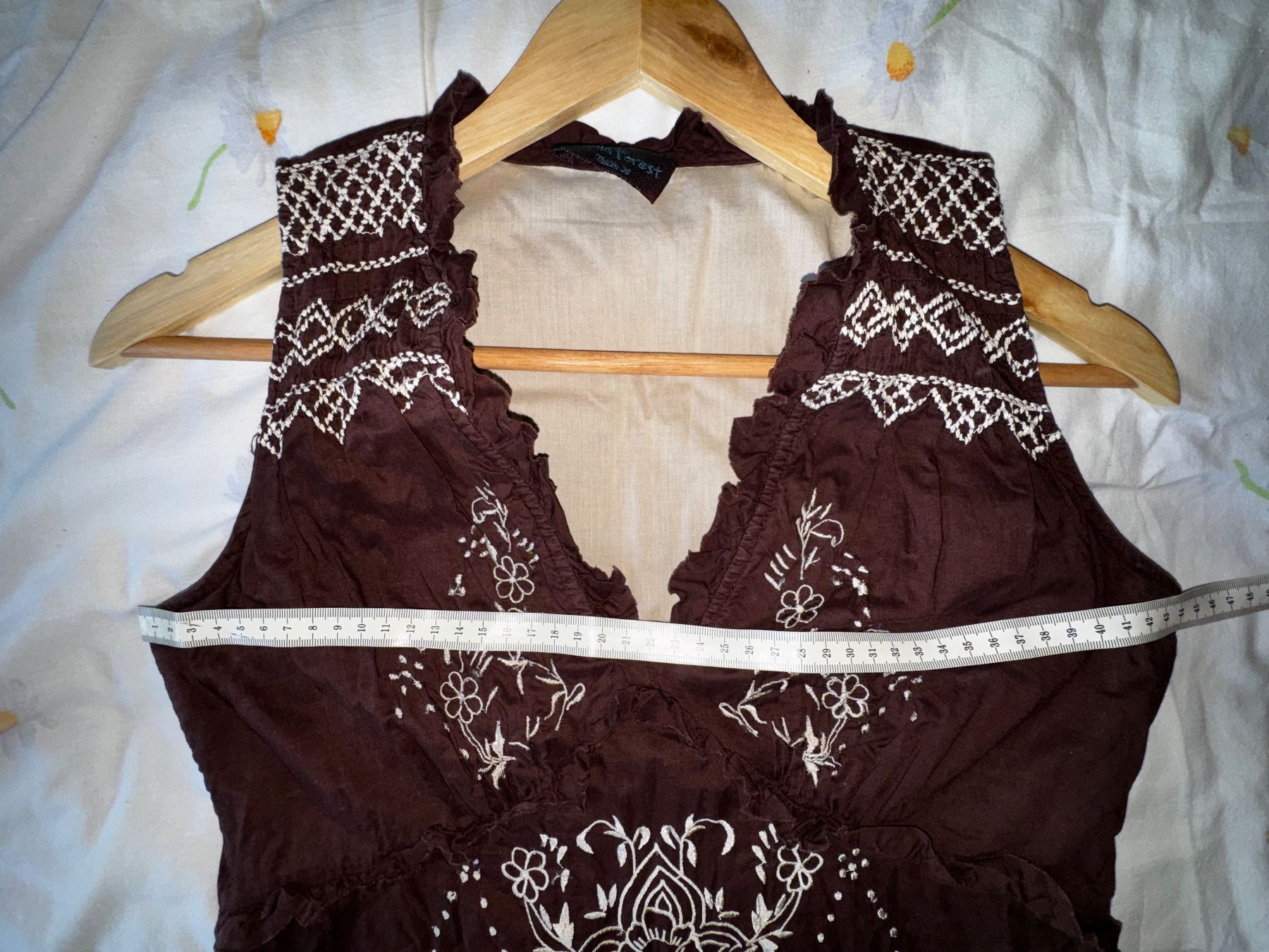 Stella Kleider: Robe Stella Forest marron brodée taille 38 – Gebraucht aus Ovronnaz von Etagne68 5