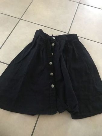 Damen Mädchen Rock schwarz XS