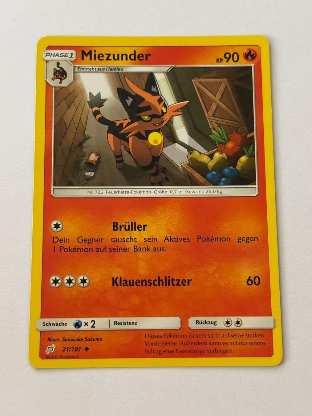 Pokémon Carte collezionabili: Pokemon-Karte Miezunder 21/181 – Usato da Herisau venduto da Seyashop1