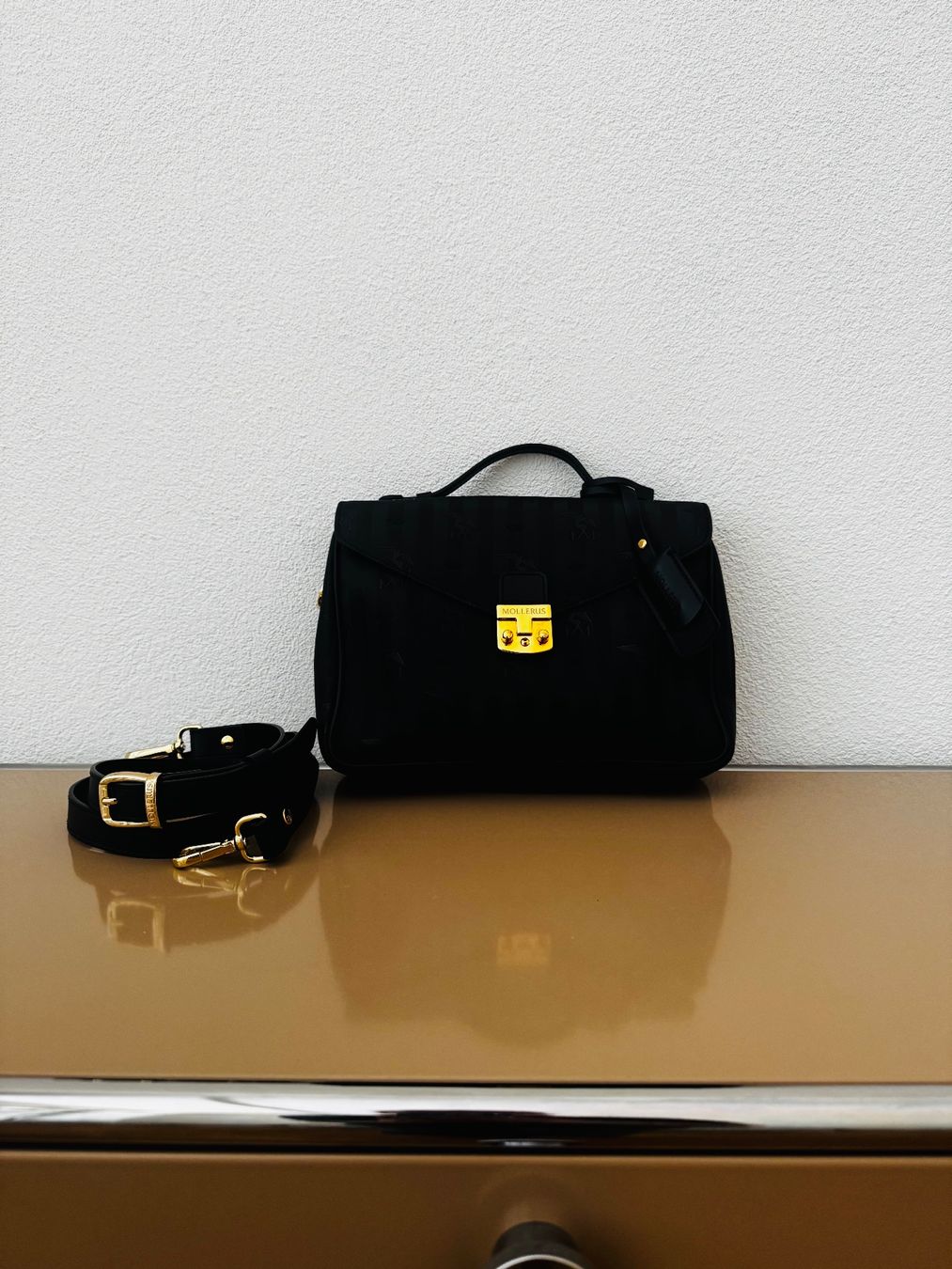 Maison Mollerus Borse da donna: Maison Mollerus Marly Crossover Schwarz Vinerus Canvas – Usato da Weisslingen venduto da ase_v8wf