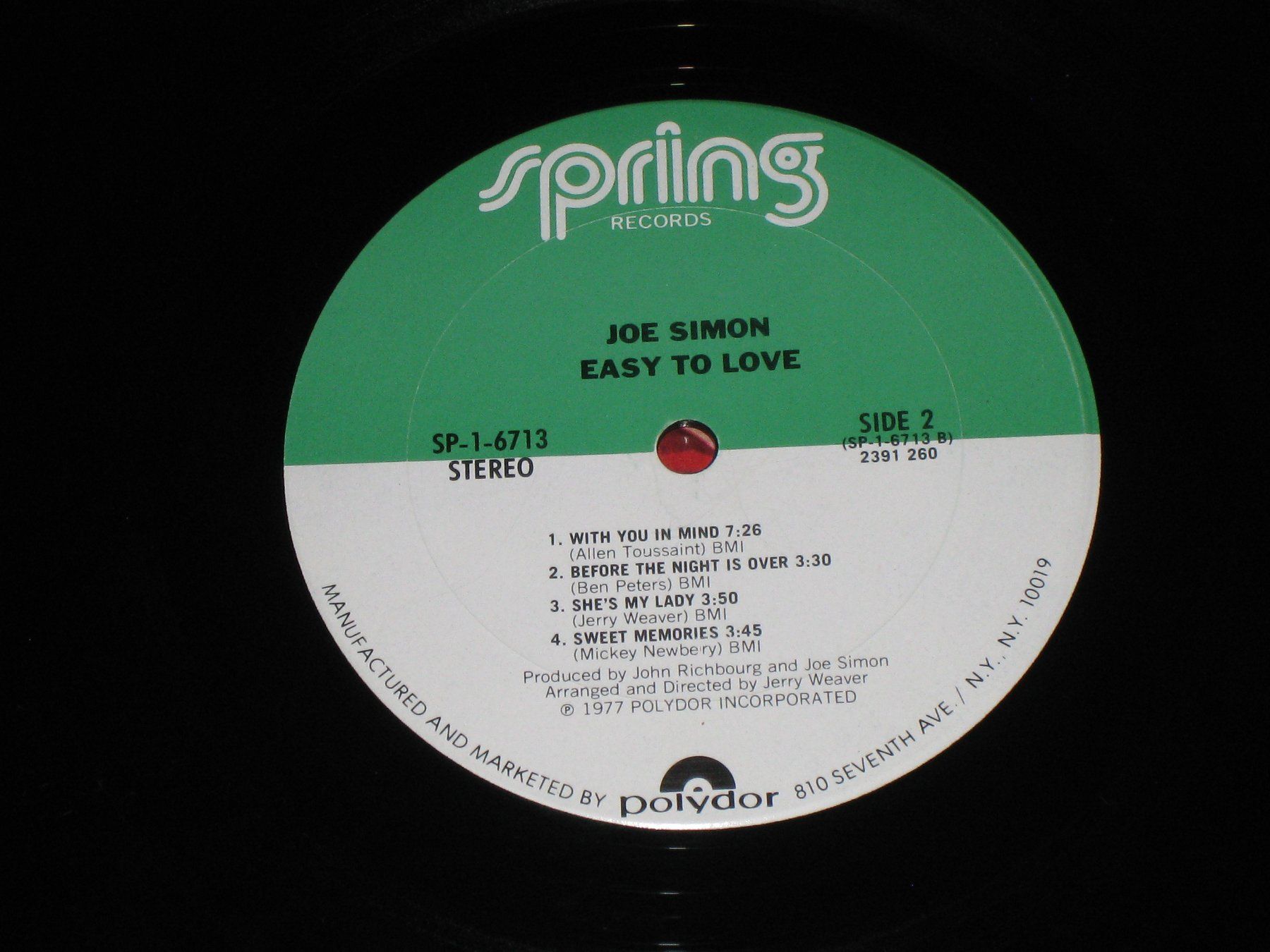 Schallplatten: LP - JOE SIMON - EASY TO LOVE – Gebraucht aus Steckborn von Quo7 2