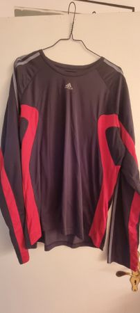 Adidas Clima Cool Pullover Grau Rot XL