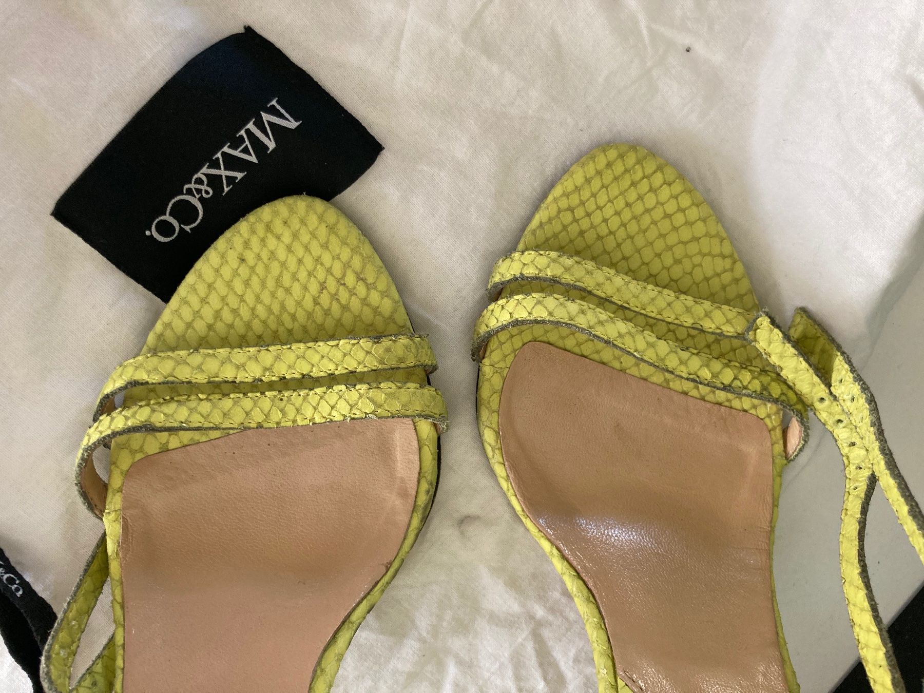 Max Mara Damenschuhe: Max&Co Sandalen Highheels, gelb. – Gebraucht aus Zürich von eli-rezz 1