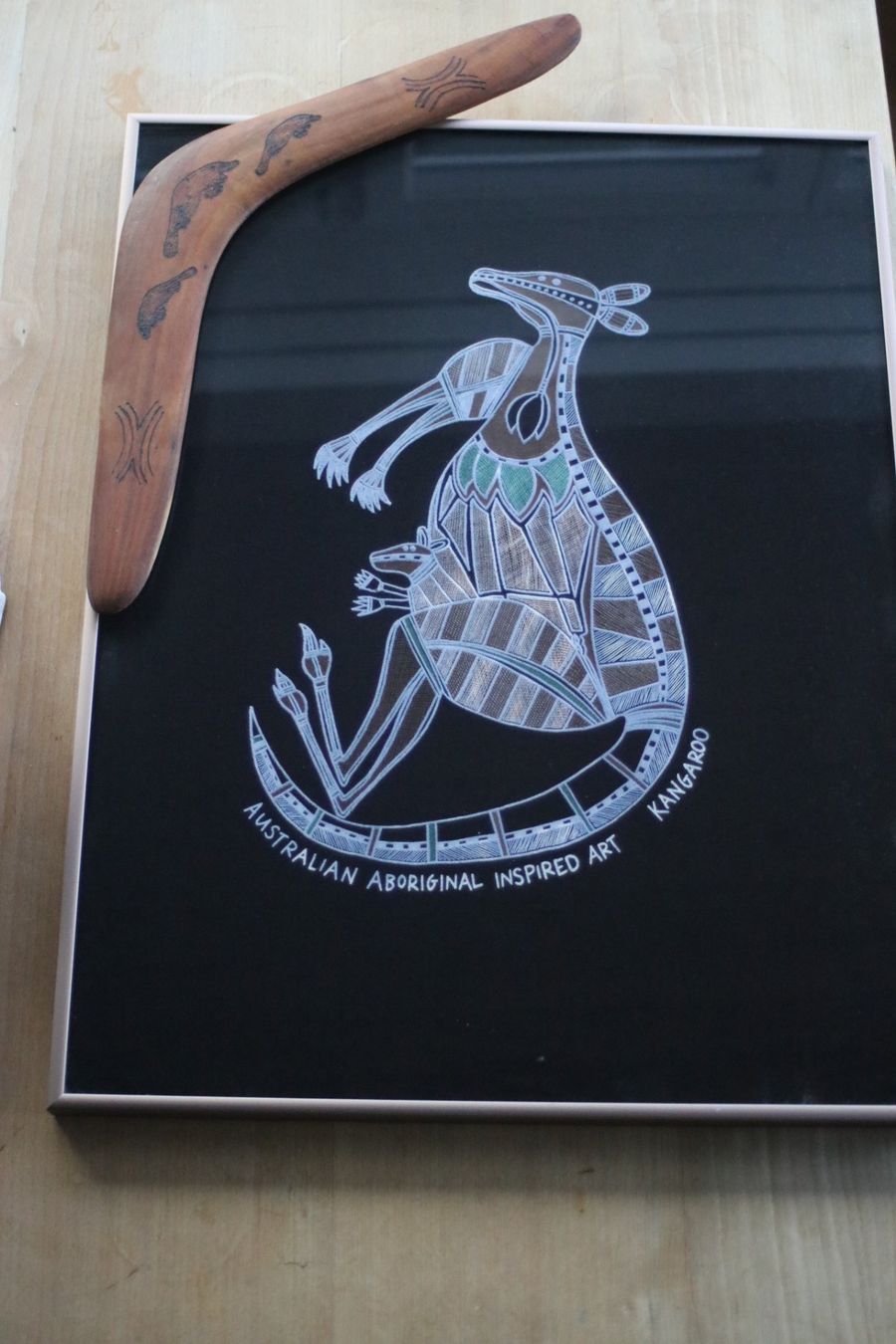 Foto & Immagini: Bild: Australian Kangaroo gerahmt – Usato da St. Gallen venduto da Razoon77 1