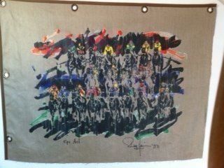 Grafica & Litografie: Rolf Knie, Serigraphie auf Chapiteau – Usato da Einsiedeln venduto da artgallery59 2