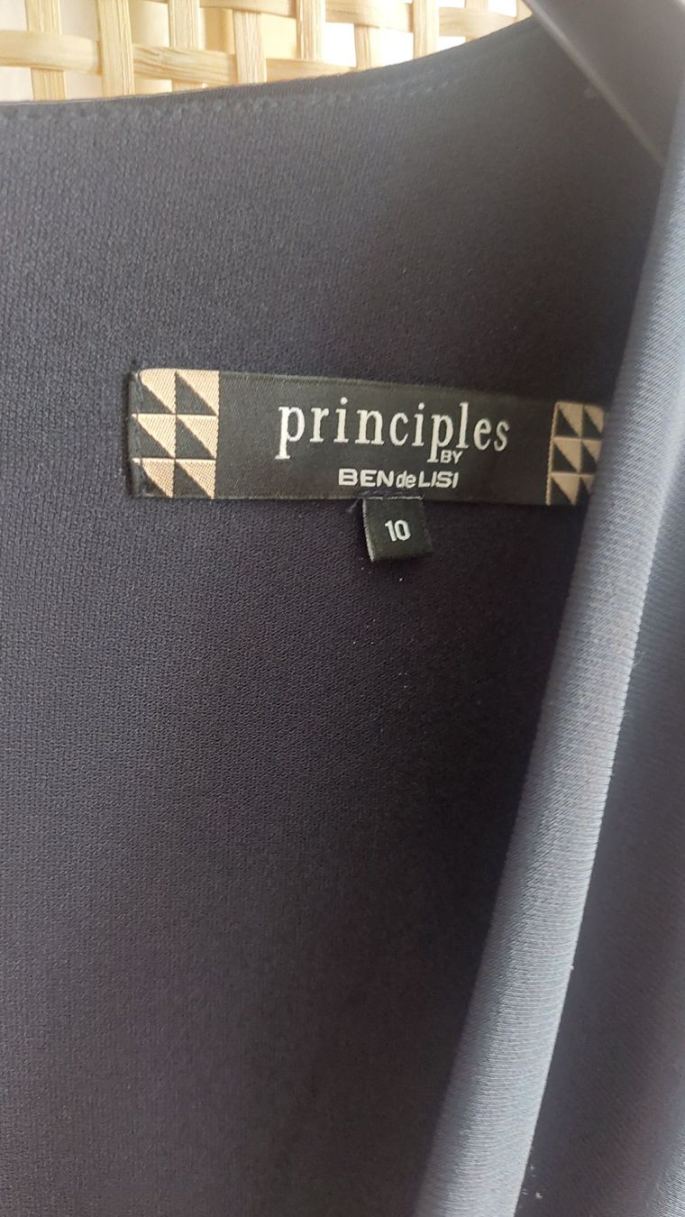 Kleider: Robe Principles rayée bleue et blanche, taille 38 (M) – Gebraucht aus Genève von a_t_g5kq 3