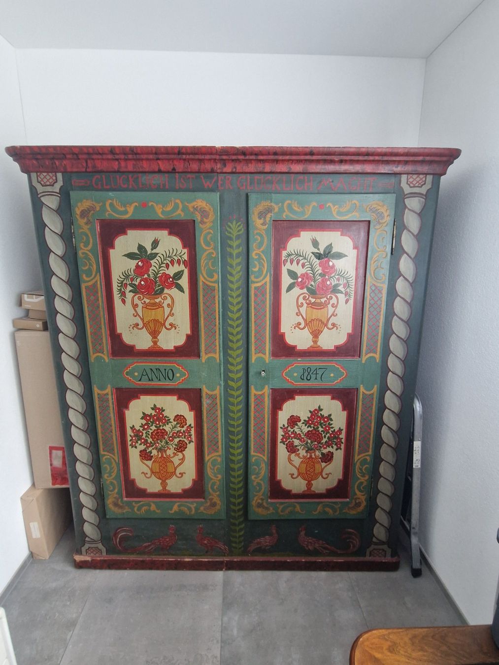 Pfister Armadi: Bauernschrank Jg. 1847 – Usato da Alosen venduto da mangan