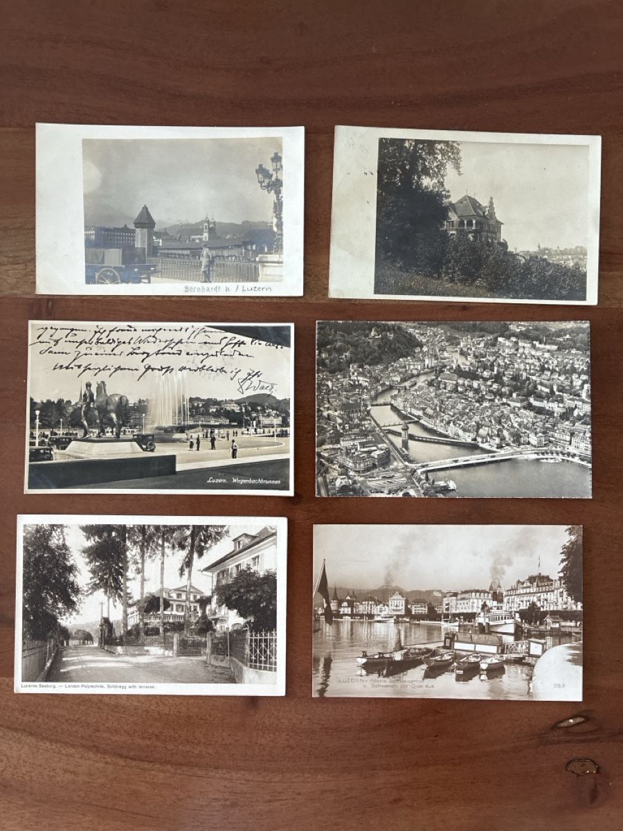 Ansichtskarten: 12 Ansichtskarten Schweiz von Luzern  – Gebraucht aus Oftringen von Cla.vD.74 2