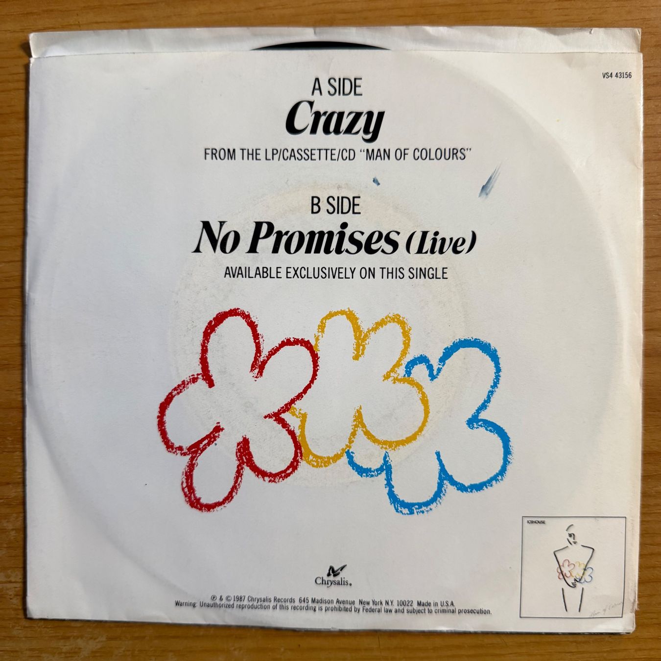 Vinyles: Icehouse - Crazy / 1. US-Press. 1987 – D'occasion à Gais par soundcave57 1