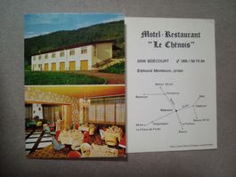 Boecourt Jura Hotel Le Chenois Werbekarte seltene AK