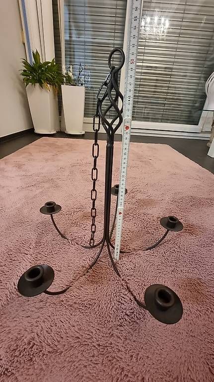 Lampadari & plafoniere: Kronleuchter mit Kerzen, Lampe, Metall massiv – Usato da Neuenkirch venduto da tip_wp7s
