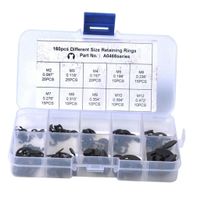 bagues à encliqueter, 160 pièces Schnappringe 160pcs