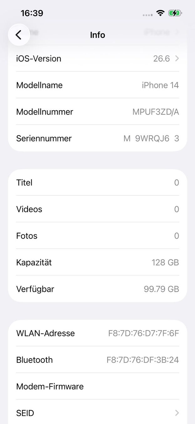 Apple Telefoni cellulari / Smartphones: Apple iPhone 14 | 128 GB | Mitternacht | Batterie 98% – Nuovo (secondo la descrizione) da Zürich venduto da Gaikokujin 8