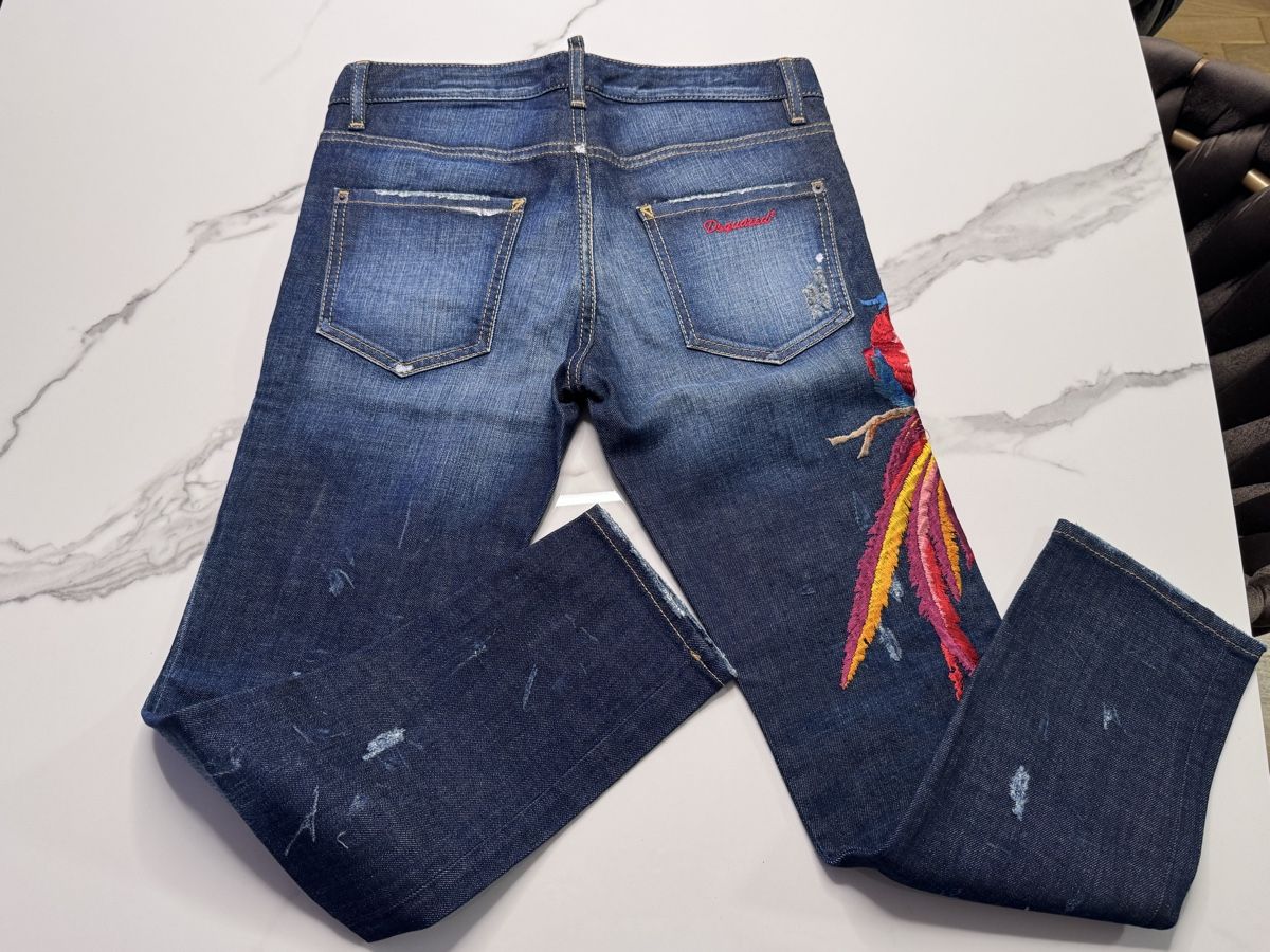 Dsquared2 Jeans: Dsquared2 Jeans, Vogel Stickerei – Nuovo (secondo la descrizione) da Zollikofen venduto da Danijela1983 4