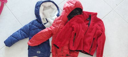 2 Jacken und 1 Fleece, Gr. 98/104