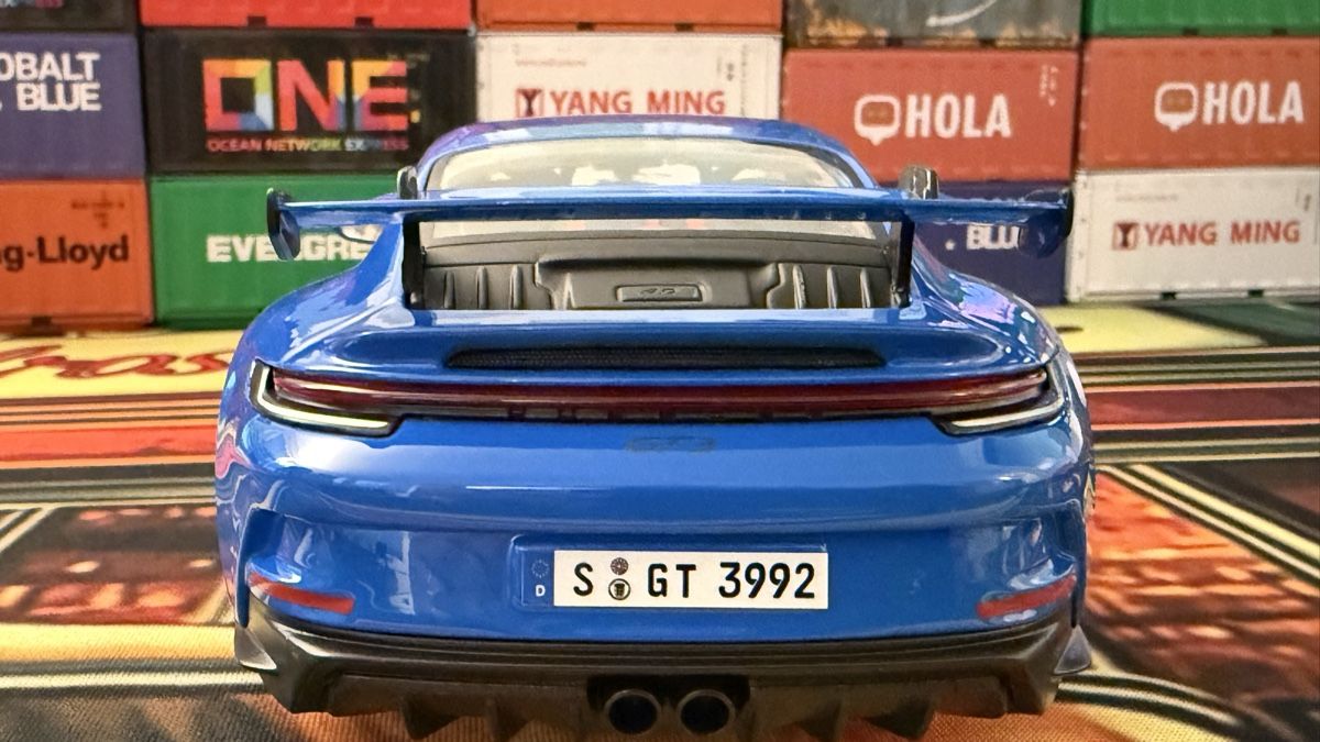 Porsche Modellini d'auto: Porsche 911 GT3 blau  1:18 – Nuovo e nell'imballaggio originale da Basel venduto da Zomeg 3