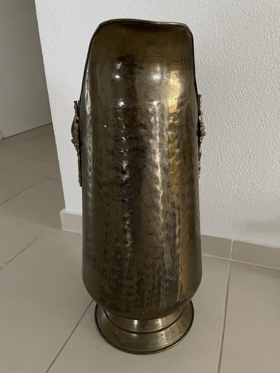 Toutes les décorations: Cheminée-Eimer antik aus Messing mit Keramikgriff – D'occasion à Lindau par Gybsi0 3