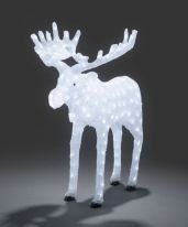 Tutte le decorazioni: LED-Elch Bruno, Farbe: kaltweiss, IP44 – Nuovo e nell'imballaggio originale da Kaltbrunn venduto da bue_xtg5