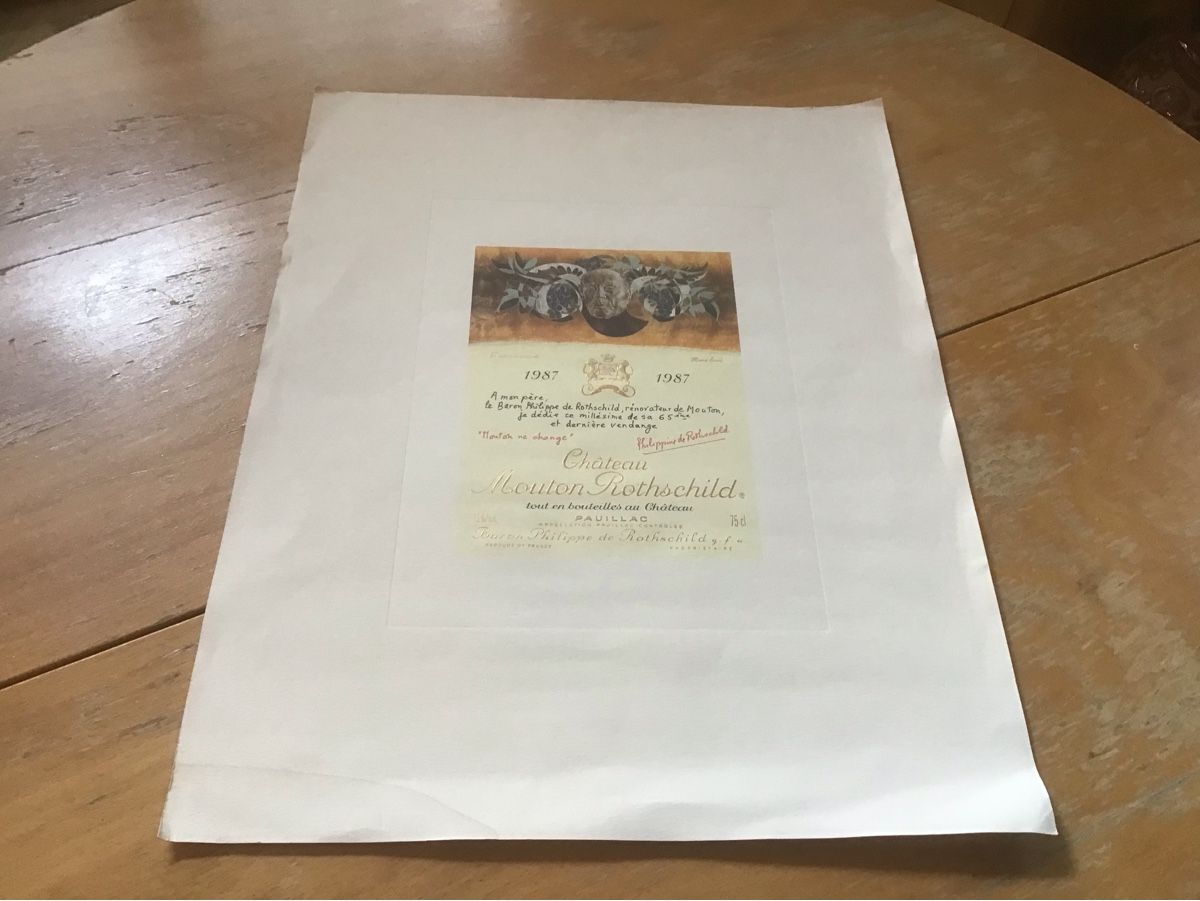 Grafica & Litografie: Lithographie Mouton Rotschild 1987 – Usato da Nods venduto da loredana18 4