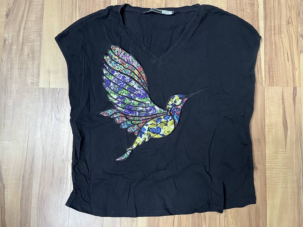 Sportmax T-shirt: T-shirt Sportmax Code mit Vogelmotiv, Gr. S – Usato da Regensdorf venduto da zh_lina