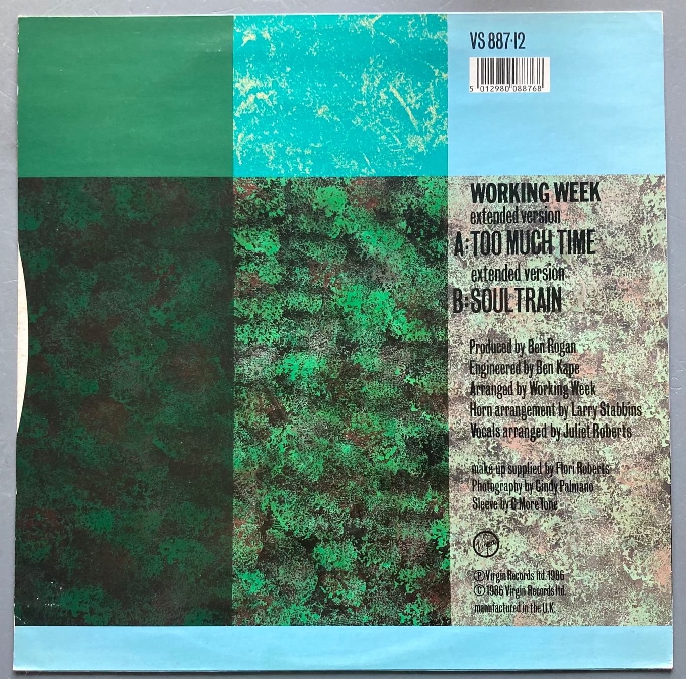 Dischi in vinile: WORKING WEEK - TOO MUCH TIME – Usato da Poliez-Pittet venduto da Newtown-Records 1