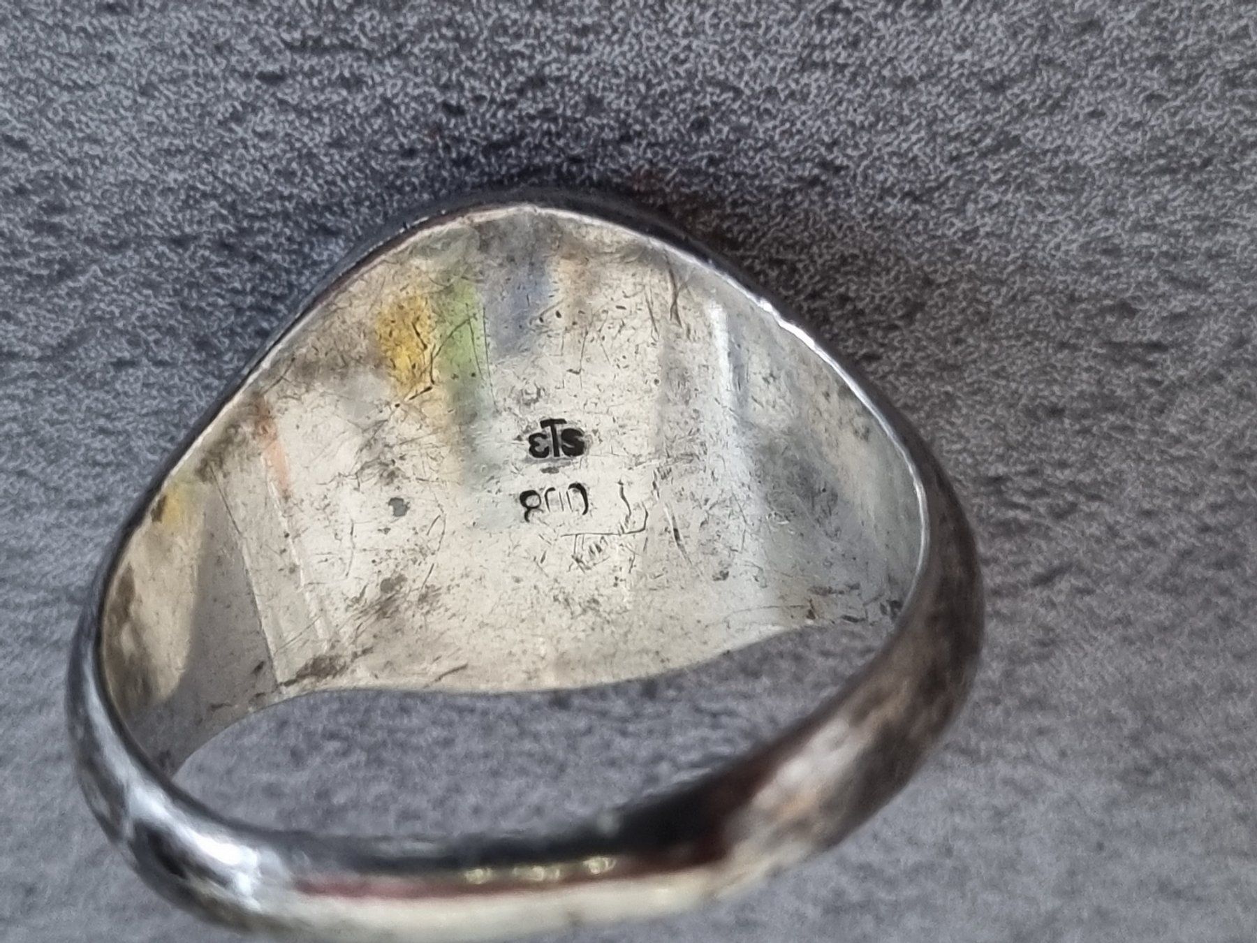 Anelli: Alter Silberring "PTT" 800er Silber ETS, Vintage Schmuck – Usato da Lenzburg venduto da freedomky 2
